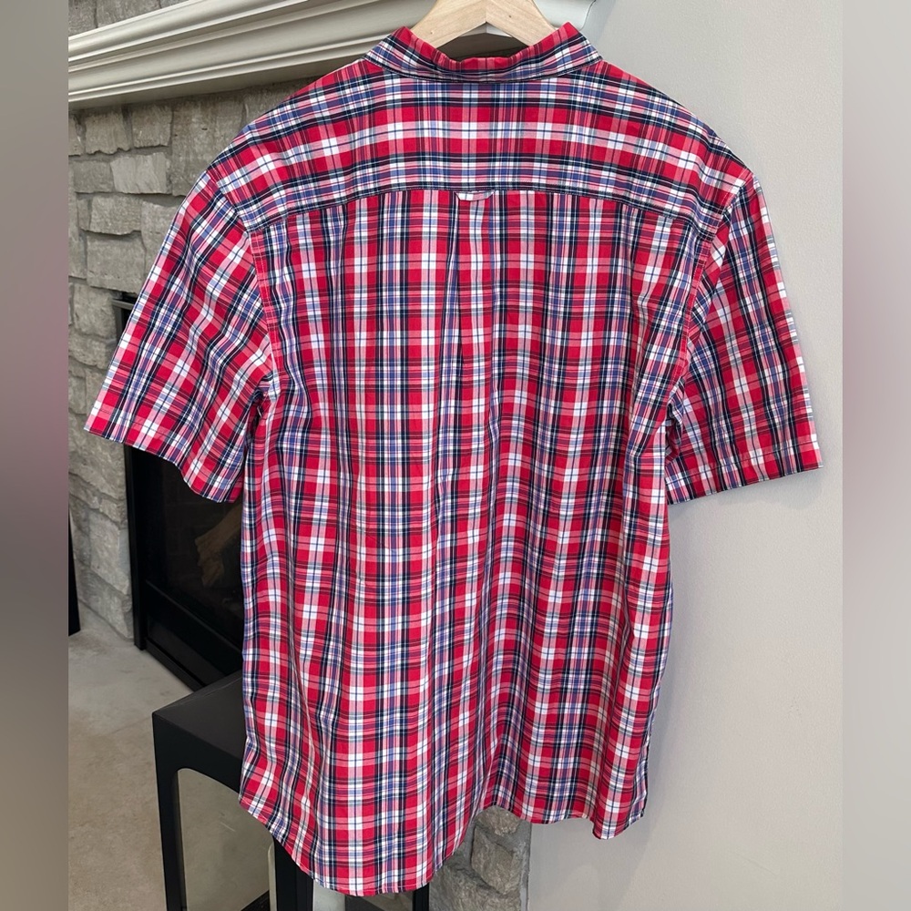 ✨NWT✨Chaps Ralph Lauren Men's 2XL Short Sleeve Shirt Button Down Plaid - Picture 7 of 10